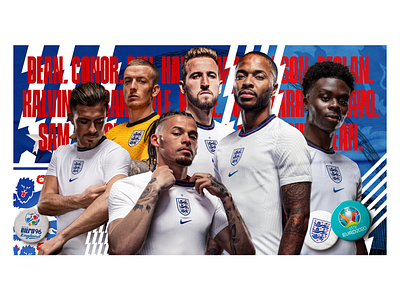 England Euro 2020 - Team Landing Page design england euro 2020 football sport ui design ux design