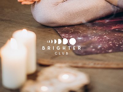 Brighter Club Identity branding course identity mindfulness wellbeing yoga