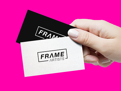 Frame Artists Identity branding dj identity logo