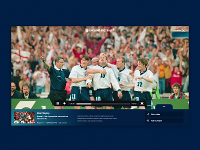 England Football + design football illustration responsive design sport ui ui design ux design video