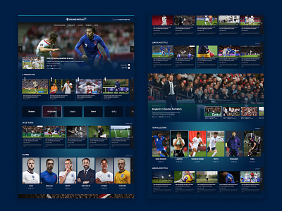 England Football + design football responsive design sport ui design video