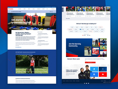England Football Learning Platform design education football responsive design sport ui ui design