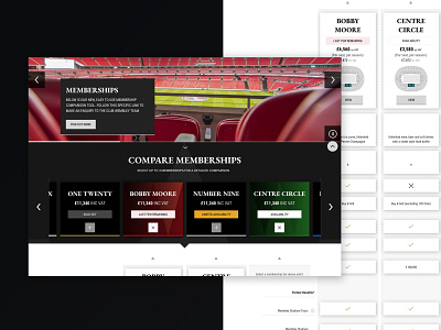 Wembley Experiences design england football experiences football responsive design sport ui design wembley