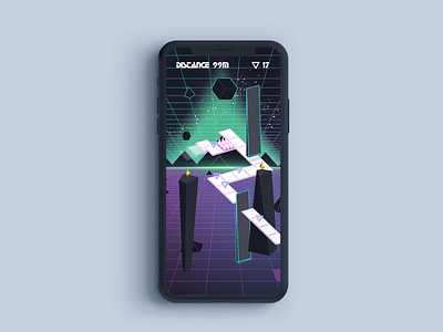 Neon Horizon 80s design game design illustration mobile app design mobilegame neon neonhorizon retro