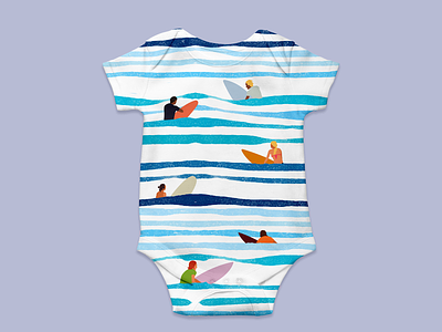 Surfs Up - Baby Grow 02