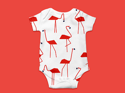Flaming Flamingos - Baby Grow 03