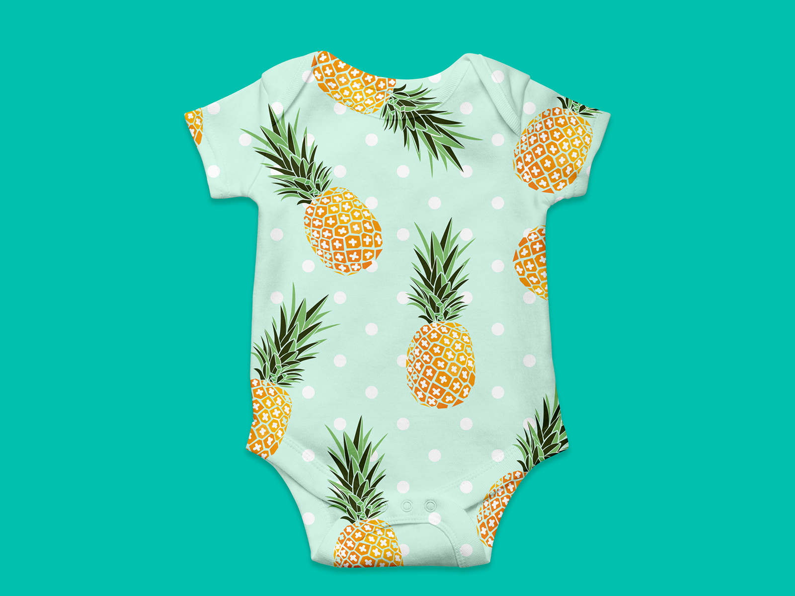 pineapple baby grow