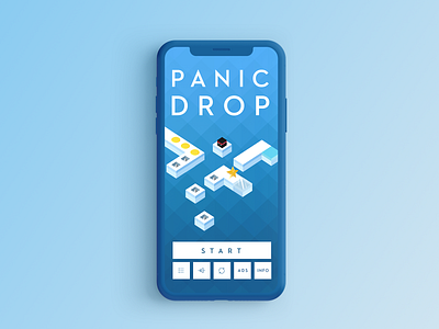 Panic Drop Dribble app design game game design geometric art illustration mobile app design mobilegame ui