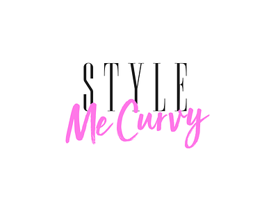 Style Me Curvy brand design fashion illustration logo