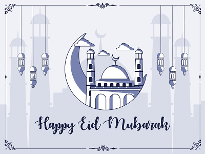 Eid Mubarak Greeting Card