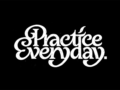 Practice Everyday calligraphy lettering letters linocut logo print sketch
