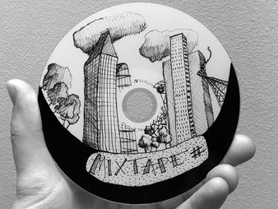 MIXTAPE # handdrawn mixtape music pen