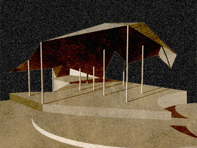 Building building render rhino school of architecture sculpture sketch texture