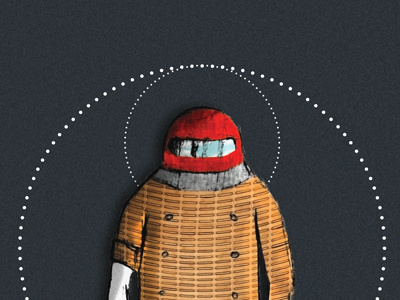 Racerhelmet Dude illustration illustrator photoshop racer texture