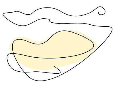 Single line lips series - Cream