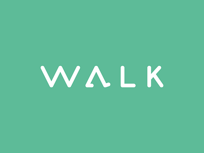 walk branding flat logo negative space negative space logo typography vector walk walking