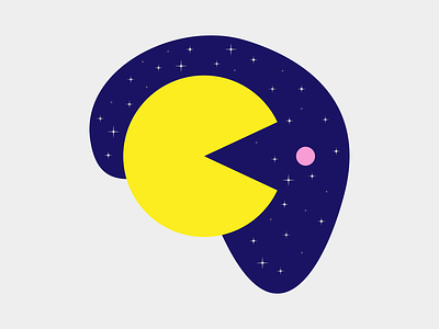c - 36 days of type 36 days of type 365 daily challenge 36days-c design flat illustration negative space pacman typography vector