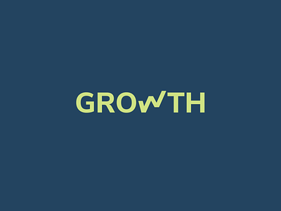 growth design flat illustration logo vector