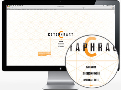 Project Cataphract Landing Page game hub infographics interaction interface internet side project web