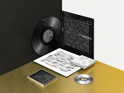 Tru Corner Arrangement Packshot black limited minimal music packaging print sleek vinyl white