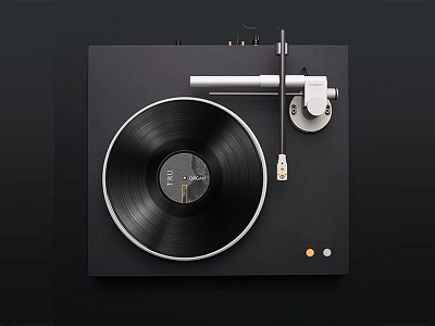 Keep it spinning black limited minimal music packaging print sleek vinyl white