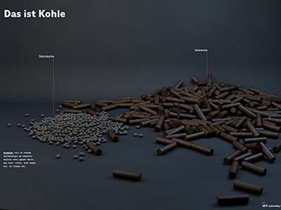 Kohle Infographic 3d cinema 4d data digital infographic print rendering visualization