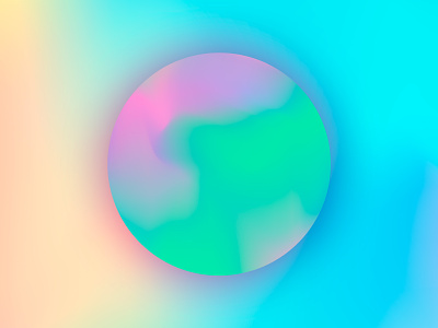 Iridescent moon colourful creative curated design digital drop shadow fancy illustration illustrator iridescent moon outer glow photoshop