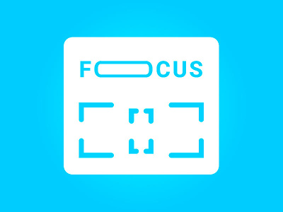 Focus App Icon app blue branding branding design icon identity logo logomark mobile type typography wordmark