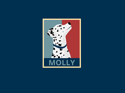 Hope Doggo animals colorful colourful dalmatian design dog hope illustration obama