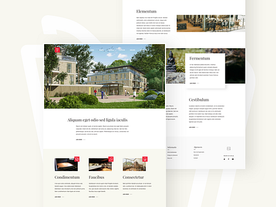 Another shot of the website for a retirement home