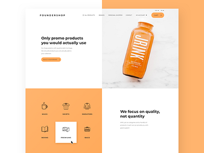 Foundershop new design header marketing pattern shop ui webdesign website