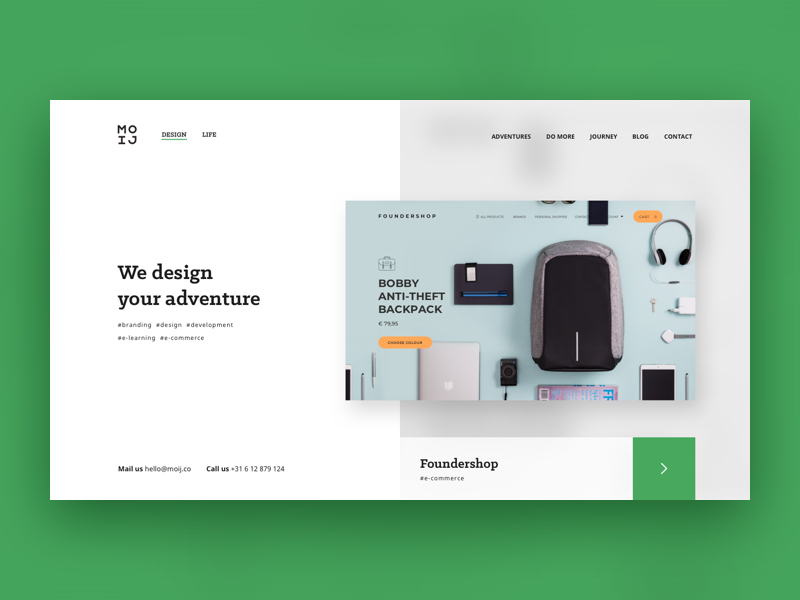 MOIJ header exploration by Tijmen for MOIJ on Dribbble