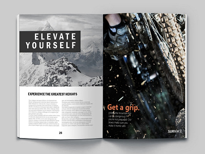 Surviv Magazine Ad 2 ads biking design graphic magazine magazine ad outdoors