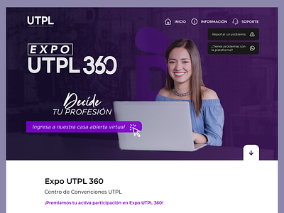 Expo 360 UTPL branding design design web ui ux