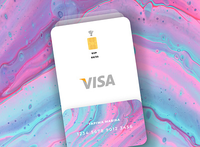 Creative VISA Card Design branding clean creative design flat illustration illustrator logo minimal typography