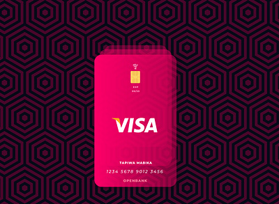 VISA Card design adobe clean creative design flat illustration illustrator logo minimal typography vector