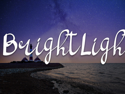 Brightlight script handwritten font