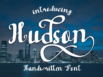 Hudson handwritten font branding design font font design handwritten font script font typography