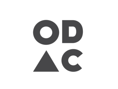 ODC logo branding design flat illustrator minimal typography vector