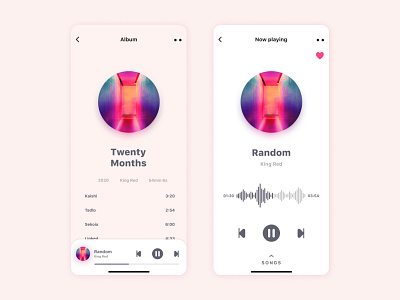 Music Player Mobile Interface