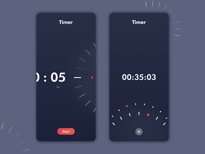 Timer App Interface 014 app appdesign black dailyui dark darktheme design designer designs interface interface design interfacedesign ios ui ui design uidesign uiux uiuxdesign ux