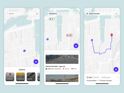 Car Park Location 020 app dailyui design designer figma gps interfacedesign ios location location app location tracker locations map parking app position ui uidesign ux uxdesign