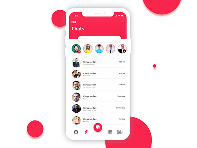 Chat App app branding chat chat app design illustration ui ux vector whatsapp