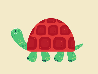 Turtle animal cute illustration logo turtle vector