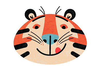 Tiger 2022 animal illustration minimal new year tiger vector year