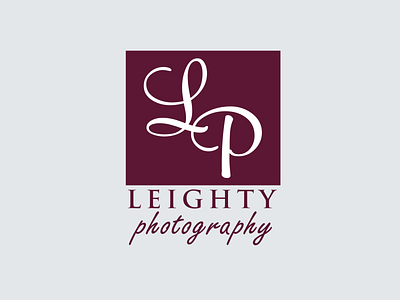 Leighty Photography Logo branding design logo photography typography