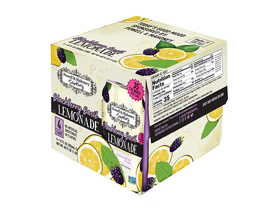 Blackberry Lemonade Package Design branding design graphic design illustration packaging design powellandmahoney