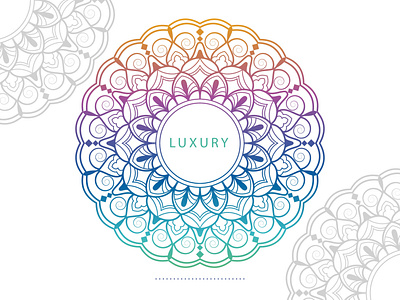 Colorful luxury mandala with floral shapes abstract abstract art abstract design branding illustration luxury mandala mandala art mandala vector mandalas