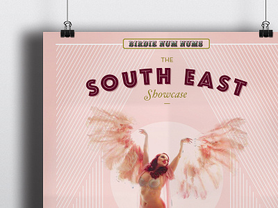 South East Showcase dance music pattern pink poster type typography