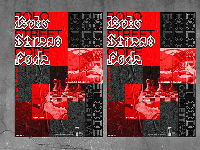 Bolo Street Code Poster advertising graffiti graphic design grid grid design lettering letters poster poster design show street art type typogaphy